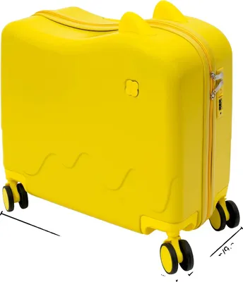 Zdjęcie produktu dla Wózek dla dzieci, konstrukcja Ride-On, pojemność 37 l, kolor żółty