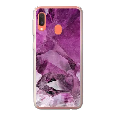 Produktbild von MuchoWow® Handyhülle Schutzhülle Hülle für Samsung Galaxy A20e Kristall - Naturstein - Luxus Silikon Softcase Handy Hülle - Abdeckung