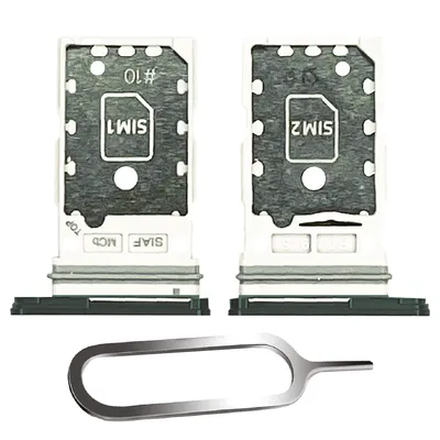Produktbild von Samsung Galaxy S23 / Plus 5G Sim Karten Halter Tray Adapter Fach Stecker Slot Nadel Pin Dual Green Grün