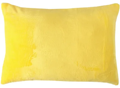 Zdjęcie produktu dla Poszewka na poduszkę 40x60 cm, żółta, 1 sztuka, bez wkładu, miękka poszewka z zamkiem błyskawicznym, imitacja kaszmiru, 100% poliester, możliwość prania w temperaturze 30°C