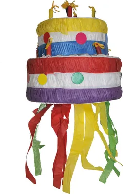 Obrázok produktu pre Pinata narodeninová torta farebná cca 30 cm