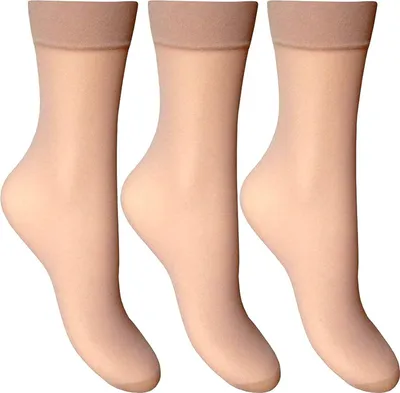 Produktbild von Joanna Gray Damen Söckchen, 3 Paar LW414 (Einheitsgröße) (Mink)