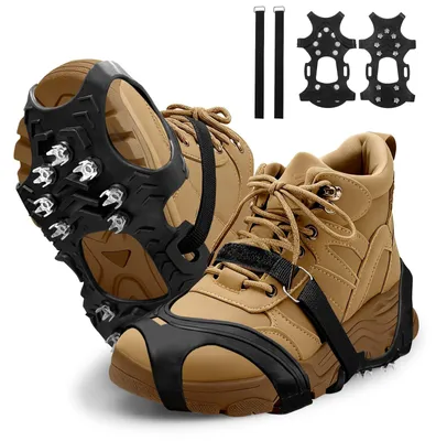 Productafbeelding van Stijgijzers schoenspikes antislip spikes - Voor bergschoenen en wandelschoenen - Antislip - Rvs