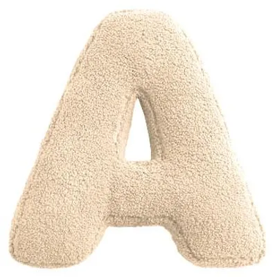 Produktbild von Buchstabenkissen "A" wollweiss