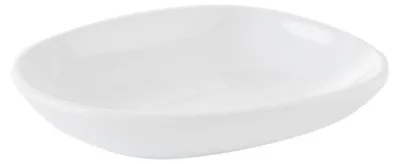 Produktbild von APS 84444 Teller MINI, Melamin, 70 ml, 10,5 x 8,5 cm, Höhe 2 cm, weiß, 20 Stück