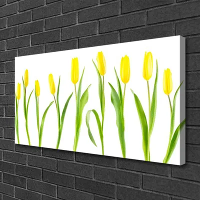 Produktbild von Tulup Leinwand-Bilder 100x50 Wandbild Canvas Kunstdruck Tulpen Pflanzen