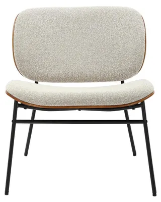 Zdjęcie produktu dla SIGNATURE – fotel z tkaniny w naturalnym kolorze, wys. 68 cm – SERGE