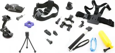 Zdjęcie produktu dla ZESTAW / Akcesoria monotażowe do GoPro Go Pro HERO 4 3 3+ 2 1 / SJCAM SJ4000 SJ5000 SJ6000