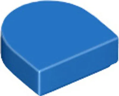Produktbild von LEGO: 50 Fliesen, Größe 1x1 Noppen, abgerundet, Blau