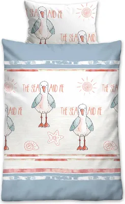 Produktbild von Biberna Linon Bettwäsche 44526-220 Größe 135x200/80x80 cm