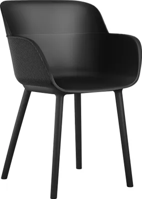 Produktbild von 2er-Set LAGOMERA | Schalenstuhl | Schwarz | Kunststoff | Designstuhl, Retrostuhl