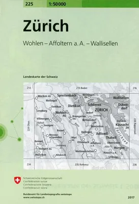 Obrázok produktu pre Swisstopo 1 : 50 000 Zürich