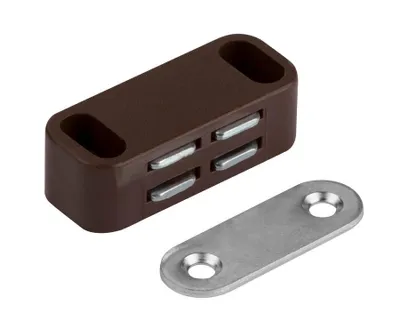 Obrázek produktu pro Walteco Nábytkový magnet, nosnost 4 kg, hnědý, 2 ks