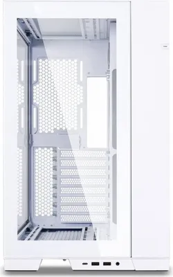 Produktbild von Lian Li O11 Dynamic Evo PC-Gehäuse, Weiß, Fenster, Turm, ATX, EATX, ITX, micro ATX, Aluminium, Stahl, Gehärtetes Glas, Umkehrbar, Einfaches Kabelmanagement, One Size