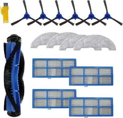 Produktbild von Accessoires Kit für 850T Roboterstäuberdynamo 15 Stück mit Kopfbürsten & Filter & Seitenbürsten & Wischbeutel