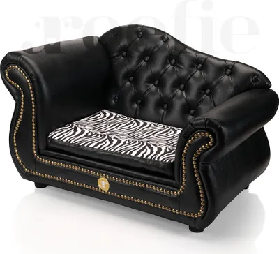 Produktbild von Luxus Hundesofa - DELUXE - Zebraprint - Exklusives Hundebett