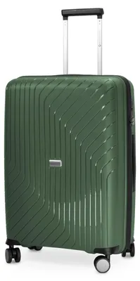 Image de HAUPTSTADTKOFFER TXL - valise ultralégère, valise à roulettes de taille moyenne valise de voyage taille M, trolley rigide robuste 4 roues très léger, TSA, 66 cm, 73 L,Vert foncé