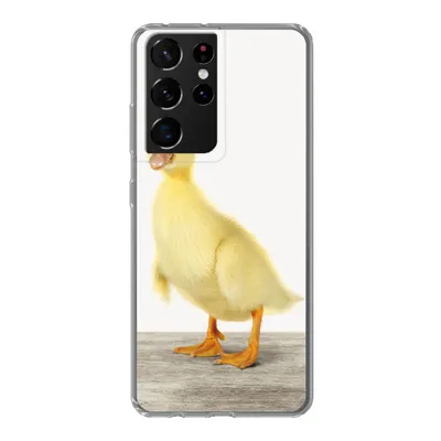 Produktbild von MuchoWow® Handyhülle Schutzhülle Hülle für Samsung Galaxy S21 Ultra Ente - Küken - Tiere - Süß - Mädchen - Jungen - Kinder Silikon Softcase Handy Hülle - Mobiltelefon