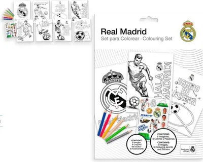 Productafbeelding van Kleurplaten set Real Madrid RM00025