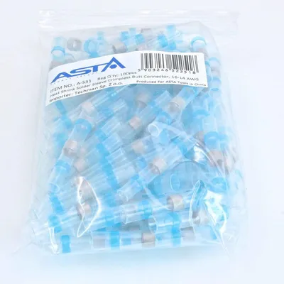 Immagine prodotto di Set di tubi termoretraibili, per cavi di isolamento, kit di tubi termorestringenti, assortimento di manicotti per avvolgimento di cavi isolanti elettrici, capicorda stagnati, 16-14 AWG, 100 pezzi