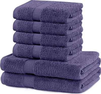 Zdjęcie produktu dla Ręczniki Kapielowe Bawełna C. fioletowy 2*70x140 + 4*50x100 DecoKing