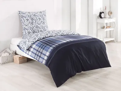 Produktbild von Buymax® Bettwäsche Bettbezug 200x220 cm, Kopfkissenbezug 80x80 cm 3 teilig Deckenbezug Set aus 100% Baumwolle Renforce mit Reissverschluss