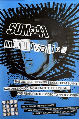 Immagine prodotto di Sum 41 - Motivation - Locandina/Poster - 51x76 cm