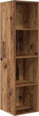 Image de Ensemble meuble TV vidaXL en bois recyclé 37 x 37 x 142,5 cm, aggloméré