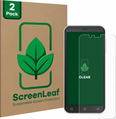 Produktbild von 2x ScreenLeaf Schutzfolie für Emporia Smart 4 nachhaltiger Displayschutz Display Schutz Folie Klar Transparent