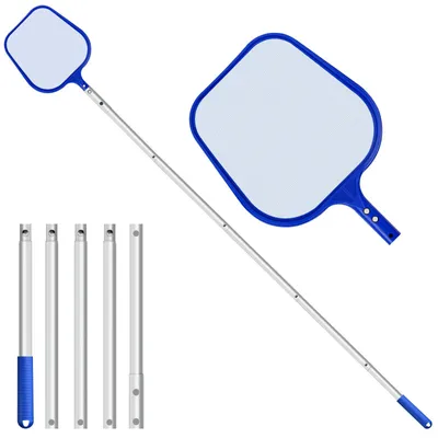 Produktbild von Poolnetz mit Teleskopstange, 204 cm lang, feines Netz für Pool und Teich