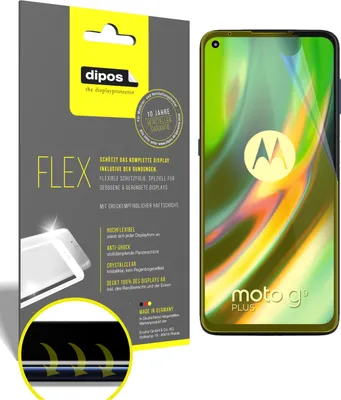 Produktbild von 2x Schutzfolie für Motorola Moto G9 Plus inkl. Rundung 3D Full Cover Flex Folie