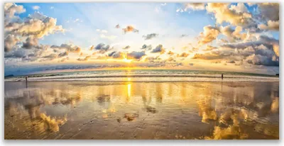 Produktbild von Glasbilder 140x70 Wandbild Druck auf Glas Meer Landschaft