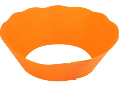 Image de Pare-éclaboussures pour cuisine – antiadhésif et réglable, barrière anti-éclaboussures d'huile pour cuisinière et poêle, orange