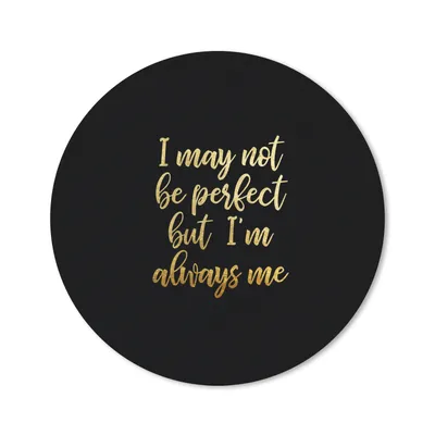 Produktbild von MuchoWow® Mauspad Mousepad Selbstvertrauen - Gold - Schwarz 30x30 cm - Mousepads - Maus Mat - Pad - Mausunterlage - Tischunterlage - Schreibtischmatten