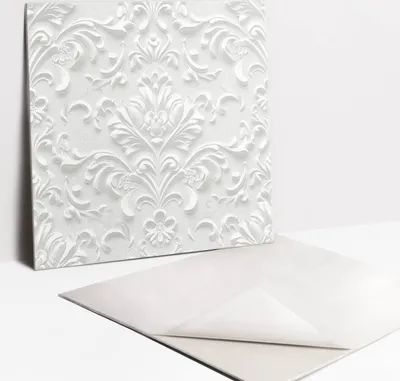 Obrázok produktu pre Samolepiace vinyleové dlaždice - Nálepky na Stenu - Podlahu - Sada 9 Kusov - 30x30 cm - Ornamentální vzor