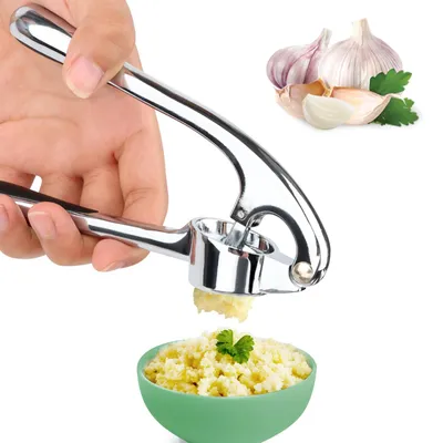 Obrázek produktu pro Profesionální lis na česnek z nerezové oceli, ergonomický a multifunkční