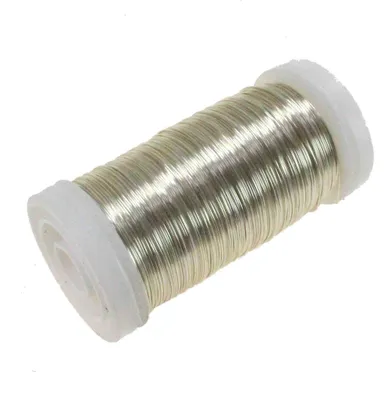 Produktbild von 100g Myrtendraht Dekodraht Ø0,3mm ca.160m Basteldraht Dekolackdraht Lackdraht, Farbe:champagner