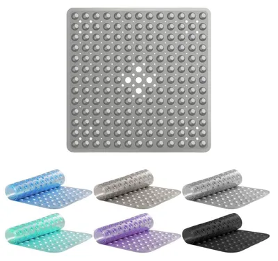 Obrázek produktu pro Protiskuzová podložka pod sprchu, 53x53 cm, s přísavkami