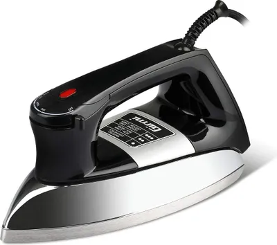 Trockenbügeleisen 900 W, Alu-Sohle, 1,6 kg, Schwarz
