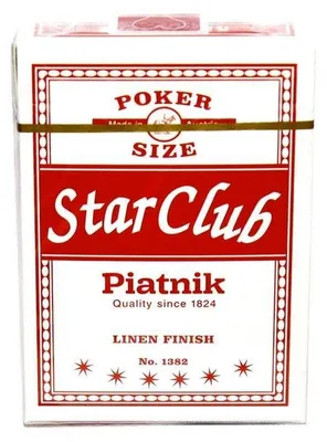 Produktbild von Piatnik Star Club Pokerkarten Rot/Blau