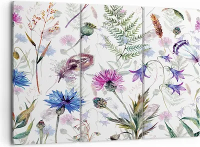 Produktbild von Bild auf Leinwand - Leinwandbild - Blume Wiese Natur - 105x70cm - Wand Bild - Wanddeko - Wandbilder - Leinwanddruck - Bilder - Kunstdruck - Wanddekoration - Leinwand bilder - Wandkunst - CE105x70-3838