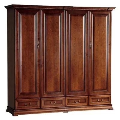 Produktbild von Kleiderschrank Flügeltürenschrank Hochschrank Kleiderkasten Garderobenschrank