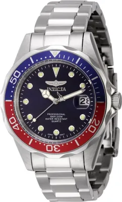 Produktbild von Invicta Pro Diver 45785 Herrenuhr - Quarzwerk - Edelstahl mit blauem Zifferblatt - 38 mm
