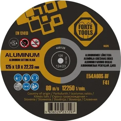 Image de Disque À Tronçonner Forte Tools 125X1X22 Alu