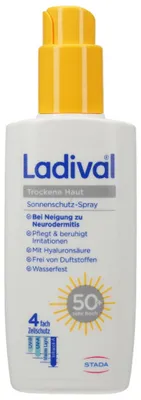 Produktbild von LADIVAL trockene Haut Sonnenschutz-Spray LSF 50+ 150ml PZN 19099403
