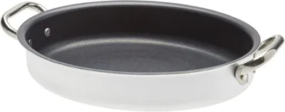 Productafbeelding van Ovale vispan - Vispocheerpan - Vis bereiden - Professionele kwaliteit - 30 cm - Aluminium