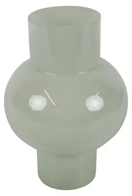 Produktbild von Countryfield Vase Glas weiß modernes Design 21cm Blumenvasen