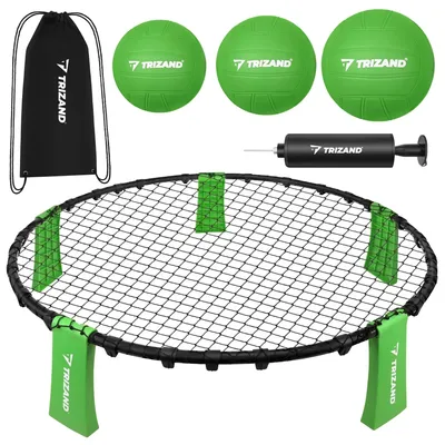 Obrázek produktu pro Trizand 27554 Hra na smeč se 3 míčky, pumpička, 90 cm