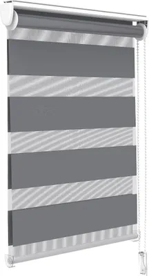 Produktbild von VOUNOT Rollladen Tag und Nacht doppelt - 50 x 150 cm - ohne Bohren - Schlafzimmer - einfach zu installieren