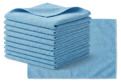 Produktbild von 10er Set Mikrofasertuch 30 x 30 cm, blau